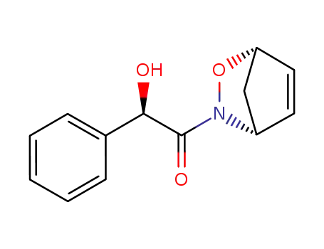 Molecular Structure of 126924-22-9 ((1S,4R,αR-)-3-(α-hydroxyphenylacetyl)-2-oxa-3-aza-bicyclo[2,2,1]hept-5-ene)