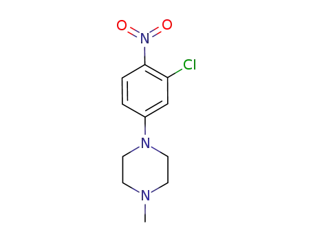 Molecular Structure of 1059705-52-0 (1-(3-chloro-4-nitrophenyl)-4-methylpiperazine)