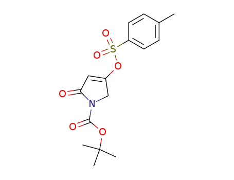 Molecular Structure of 443680-33-9 (Tert-butyl2-Oxo-4-(tosyloxy)-2,5-dihydro-1H-pyrrole-1-carboxylate)