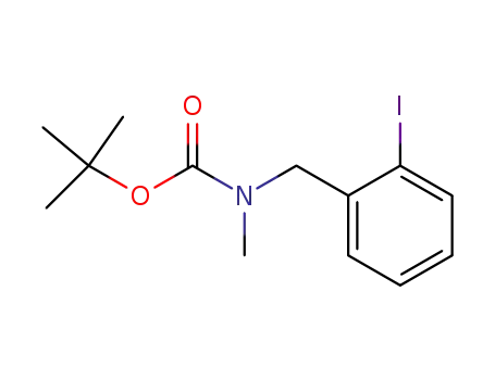 Molecular Structure of 341970-35-2 ((2-IODO-BENZYL)-METHYL-CARBAMIC ACID TERT-BUTYL ESTER)