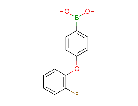 Molecular Structure of 1402238-32-7 (4-(2-Fluorophenoxy)phenylboronic acid)