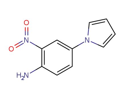 Molecular Structure of 473537-16-5 (Benzenamine, 2-nitro-4-(1H-pyrrol-1-yl)-)