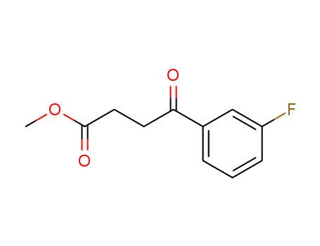 Molecular Structure of 69797-47-3 (4-(3-fluoro-phenyl)-4-oxo-butyric acid methyl ester)