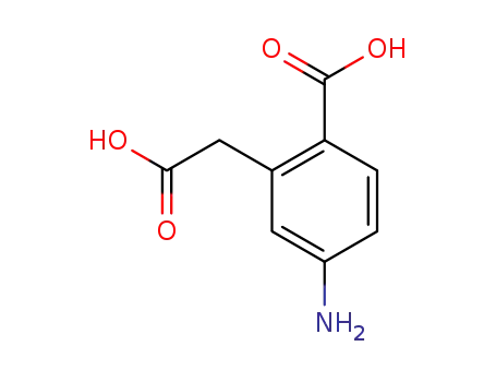 Molecular Structure of 408335-76-2 (Benzeneacetic acid, 5-amino-2-carboxy- (9CI))