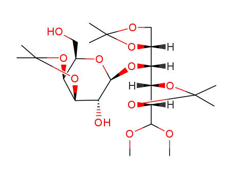 2,3:5,6-Di-O-isopropylidene-4-O-(3',4'-O-isopropylidene-β-D-galactopyranosyl)-aldehydo-D-glucose dimethyl acetal