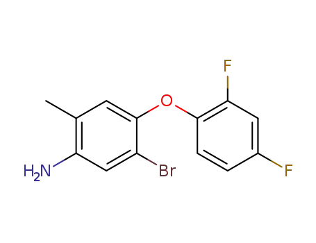 Benzenamine, 5-bromo-4-(2,4-difluorophenoxy)-2-methyl-
