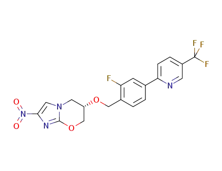 (6S)-6-({2-fluoro-4-[5-(trifluoromethyl)-2-pyridinyl]benzyl}oxy)-2-nitro-6,7-dihydro-5H-imidazo[2,1-b][1,3]oxazine