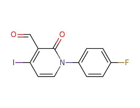 1-(4-fluorophenyl)-1,2-dihydro-4-iodo-2-oxopyridine-3-carbaldehyde
