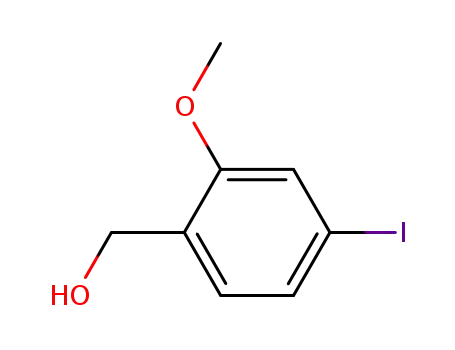 Molecular Structure of 210037-23-3 (4-IODO-2-METHOXYBENZYL ALCOHOL)