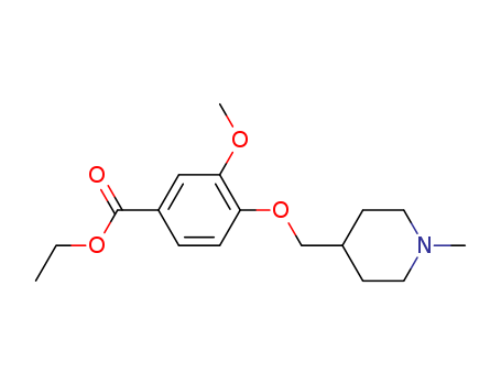 Benzoic acid, 3-methoxy-4-[(1-methyl-4-piperidinyl)methoxy]-, ethylester