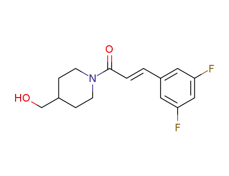 {1-[(2E)-3-(3,5-difluorophenyl)-2-propenoyl]-4-piperidinyl}methanol