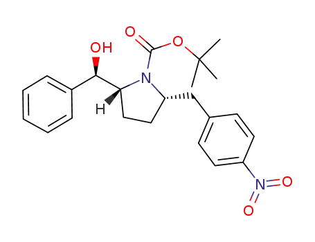 tert-butyl (2R,5S)-2-[(R)-hydroxy(phenyl)methyl]-5-(4-nitrobenzyl)pyrrolidine-1-carboxylate