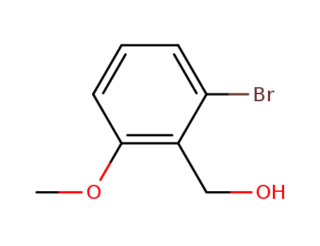 Molecular Structure of 93710-52-2 ((2-broMo-6-Methoxyphenyl)Methanol)