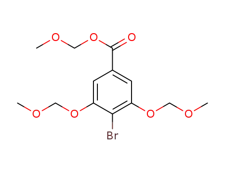 Molecular Structure of 167832-31-7 ((methoxy)methyl 3,5-bis(methoxymethoxy)-4-bromobenzoate)