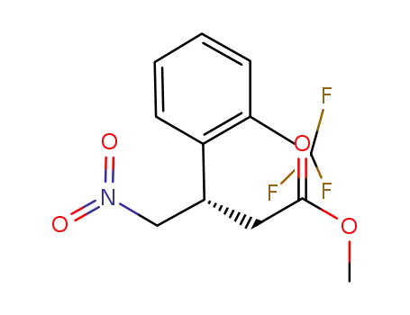 methyl (S)-4-nitro-3-(2-trifluoromethylphenyl)butyrate