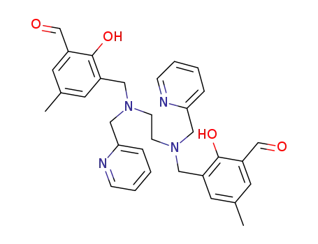 3,3'-((ethane-1,2-diylbis((pyridin-2-ylmethyl)azanediyl))bis(methylene))bis(2-hydroxy-5-methylbenzaldehyde)