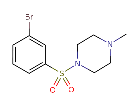 Molecular Structure of 486422-19-9 (1-(3-BROMOPHENYLSULFONYL)-4-METHYLPIPERAZINE)