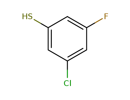 Molecular Structure of 845823-02-1 (3-CHLORO-5-FLUOROTHIOPHENOL)