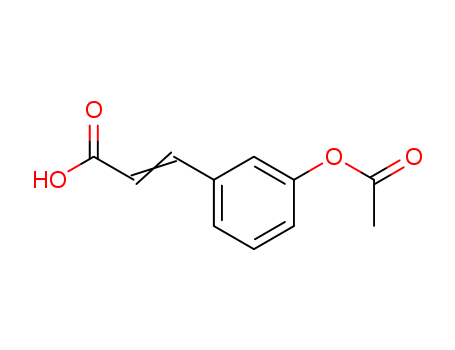 2-Propenoic acid,3-[3-(acetyloxy)phenyl]- cas  20375-42-2