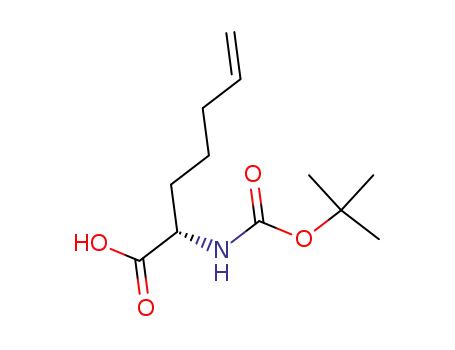 Molecular Structure of 204711-97-7 ((S)-N-Boc-2-(4'-pentenyl)glycine)