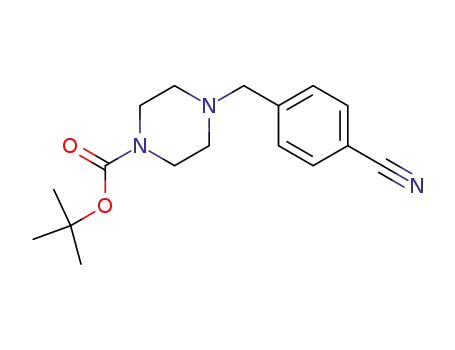 Molecular Structure of 849237-14-5 (1-Boc-4-(4-cyanobenzyl)piperazine)