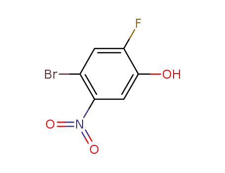 Molecular Structure of 661463-12-3 (4-BROMO-2-FLUORO-5-NITROPHENOL)