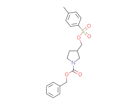 Molecular Structure of 852655-86-8 (3-(Toluene-4-sulfonyloxyMethyl)-pyrrolidine-1-carboxylic acid benzyl ester)
