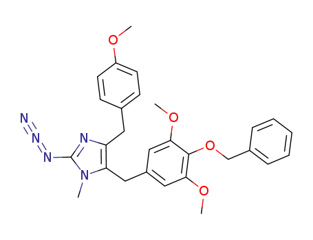 2-azido-5-(4-benzyloxy-3,5-dimethoxybenzyl)-4-(4-methoxybenzyl)-1-methyl-1H-imidazole