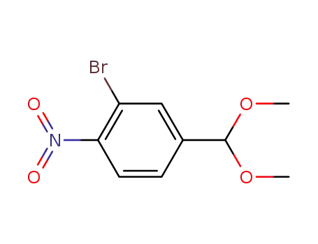 2-브로모-4-다이메톡시메틸-니트로벤젠