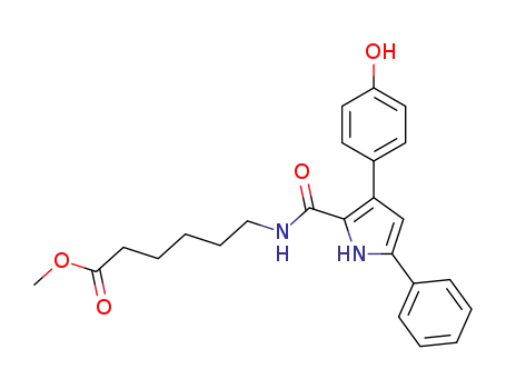 methyl 6-[3-(4-hydroxyphenyl)-5-phenyl-1H-pyrrole-2-carboxamido] hexanoate