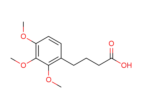 Molecular Structure of 51686-52-3 (Benzenebutanoic acid, 2,3,4-trimethoxy-)