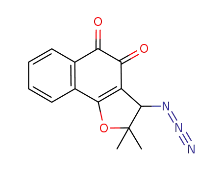 3-azido-2,2-dimethyl-2,3-dihydronaphtho[1,2-b]furan-4,5-dione, 3-azido-nor-β-lapachone