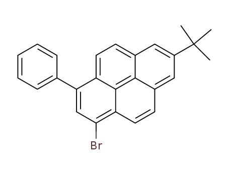 Molecular Structure of 929099-79-6 (Pyrene, 1-bromo-7-(1,1-dimethylethyl)-3-phenyl-)