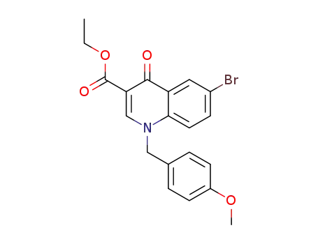 ethyl 6-bromo-1-[(4-methoxyphenyl)methyl]-4-oxoquinoline-3-carboxylate