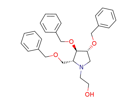 2-(2R,3R,4R)-3,4-bis(benzyloxy)-2-[(benzyloxy)methyl]-1-[(2-hydroxy)ethyl]-1H-pyrrolidine