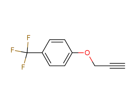 Molecular Structure of 63878-78-4 (1-(prop-2-yn-1-yloxy)-4-(trifluoromethyl)benzene)