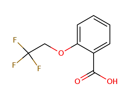 Molecular Structure of 35480-46-7 (2-(2,2,2-trifluoroethoxy)benzoic acid)