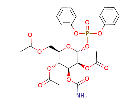 diphenylphosphoryl-2,4,6-tri-O-acetyl-3-O-carbamoyl-α-D-mannopyranoside