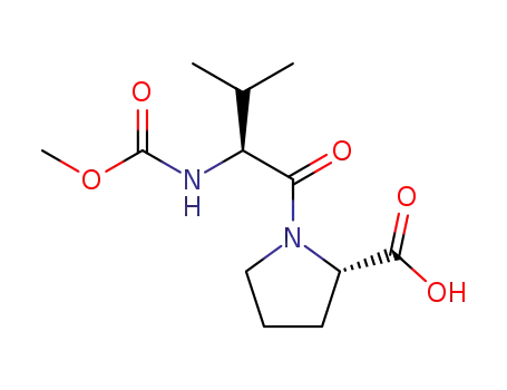 Molecular Structure of 181827-47-4 (N-(METHOXYCARBONYL)-L-VALYL]-L-PROLINE)