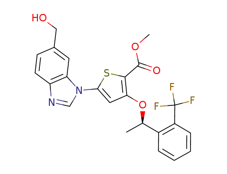 (R)-Methyl 5-(6-(hydroxyMethyl)-1H-benzo[d]iMidazol-1-yl)-3-(1-(2-(trifluoroMethyl)phenyl)ethoxy)thiophene-2-carboxylate