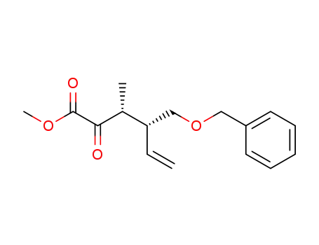 5-Hexenoic acid, 3-methyl-2-oxo-4-[(phenylmethoxy)methyl]-, methyl
ester, (3R,4R)-