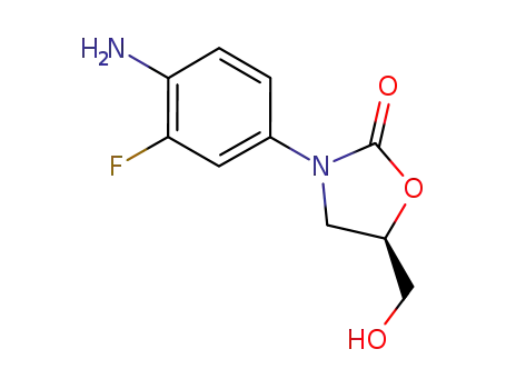3-(4-amino-3-fluoro-phenyl)-5-hydroxymethyl-oxazolidin-2-one