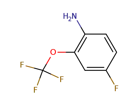 Molecular Structure of 123572-66-7 (4-Fluoro-2-(trifluoroMethoxy)aniline, 97%)