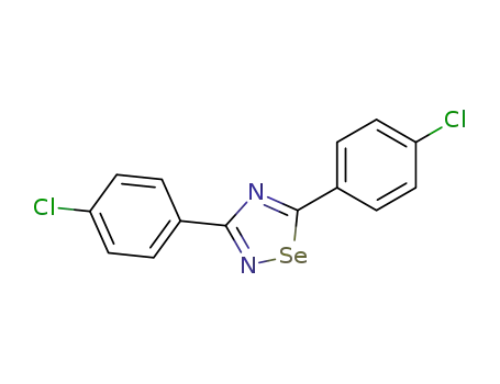 Molecular Structure of 68723-58-0 (3,5-bis(4-chlorophenyl)-1,2,4-selenadiazole)