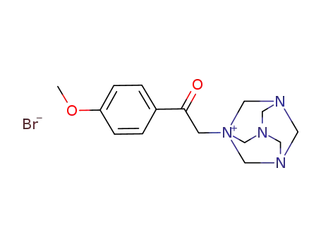1-[2-(4-Methoxyphenyl)-2-oxoethyl]-1,3,5,7-tetraazatricyclo[3.3.1.1~3,7~]decan-1-ium bromide