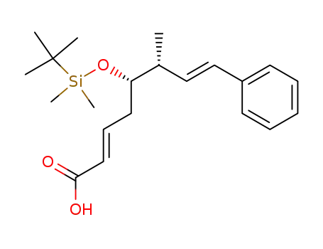 (5S)-<<(1,1-dimethylethyl)dimethylsilyl>oxy>-(6R)-methyl-8-phenyl-(2E,7E)-octadienoic acid