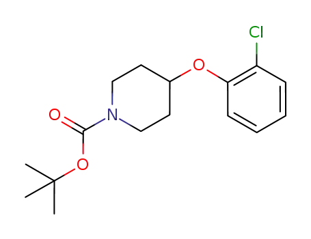 Molecular Structure of 552868-10-7 (tert-butyl 4-(2-chlorophenoxy)piperidine-1-carboxylate)