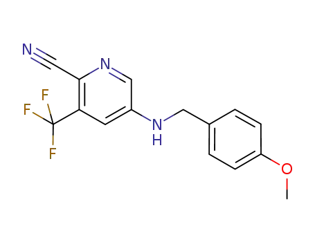 5-((4-Methoxybenzyl)amino)-3-(trifluoromethyl)picolinonitrile