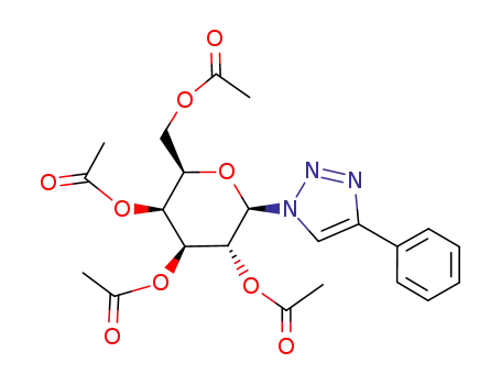 (2R,3S,4S,5R,6R)-2-(acetoxymethyl)-6-(4-phenyl-1H-1,2,3-triazol-1-yl)tetrahydro-2H-pyran-3,4,5-triyl triacetate