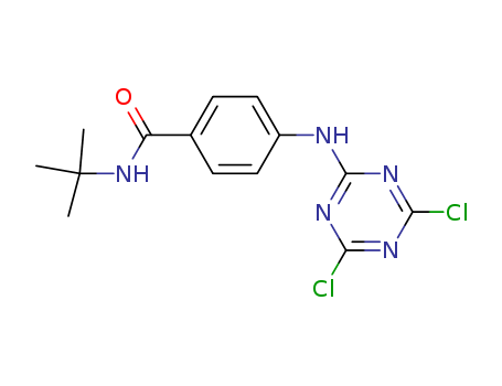 Benzamide,
4-[(4,6-dichloro-1,3,5-triazin-2-yl)amino]-N-(1,1-dimethylethyl)-